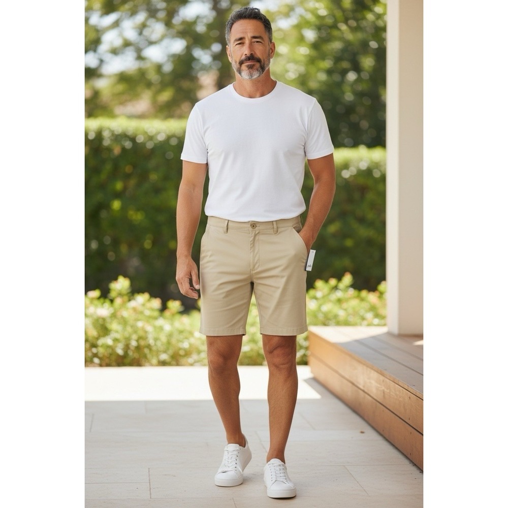 Palm Golf Co PGC Golf Shorts Mens 38 Khaki Performance Stretch New